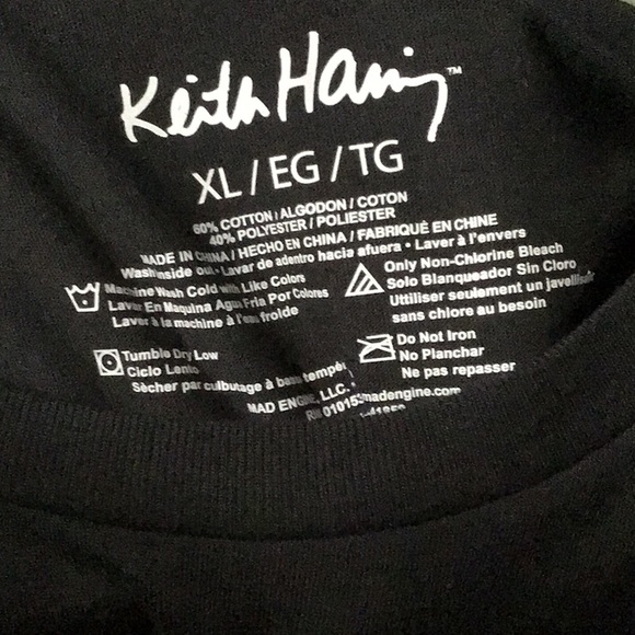 NWOT Keith Haring Black Long Sleeve Barking Dog XL - Picture 3 of 4